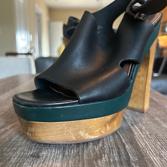 2012 MARNI at H&M Plateau Platform Slingback Sandals - Picture 2 of 4